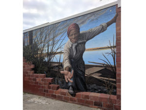 Harriet Tubman Mural in Cambridge, MD. Photo by Beat the Rush Delivery